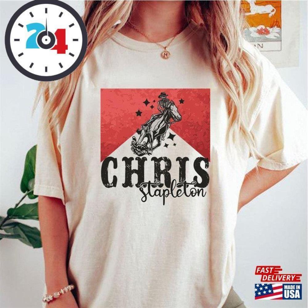 Chris Stapleton Skeleton T-Shirt Bullhead  Country Music